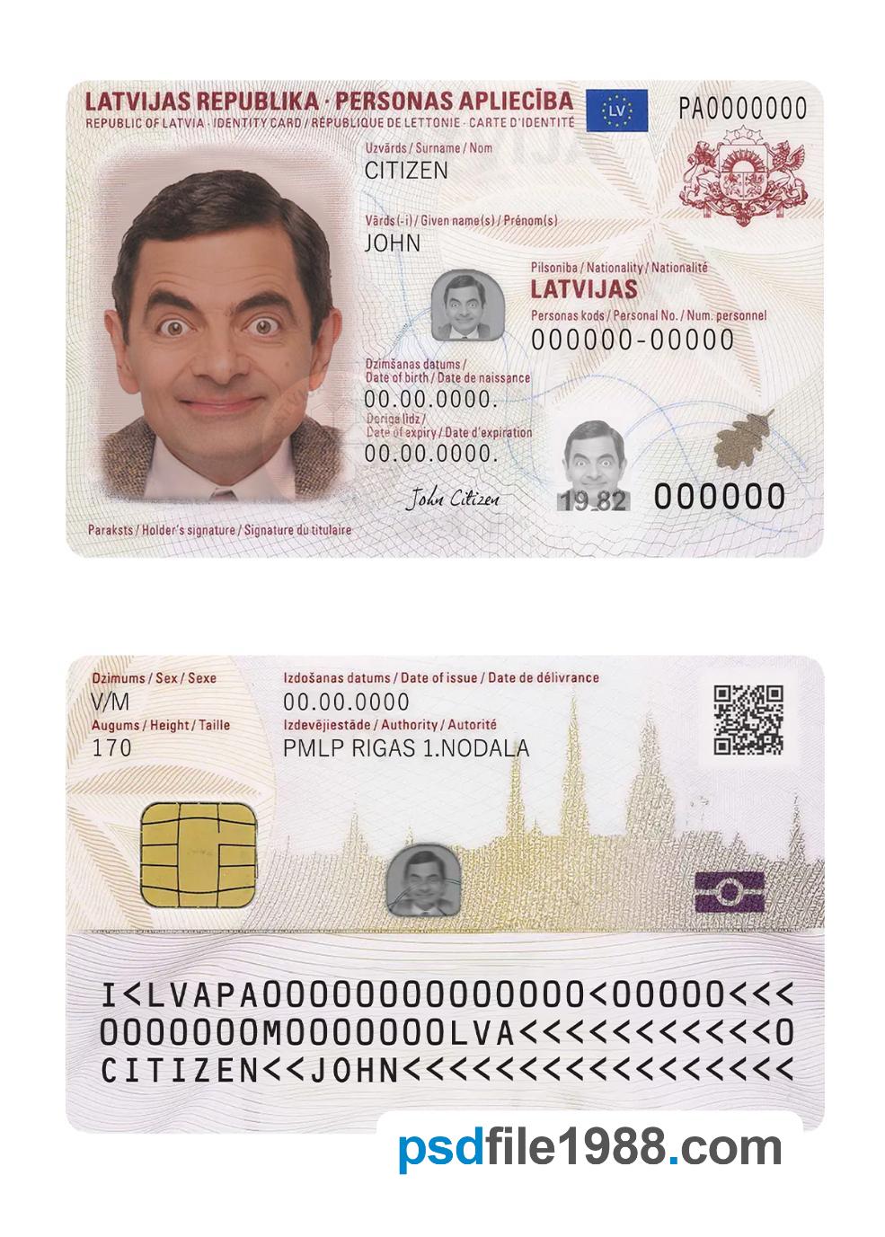 Latvia ID Card, 2019-Present